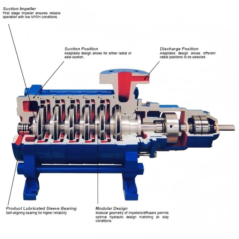 Detailed explanation of the working principle of horizontal multistage pump